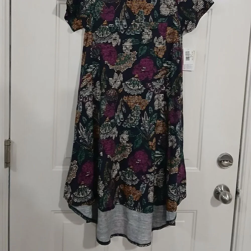 LuLaRoe Carly Swing Dress Women Size XS | Floral Rose - Picture 2 of 4